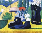 Emile Bernard Breton Women with Parasols Spain oil painting artist